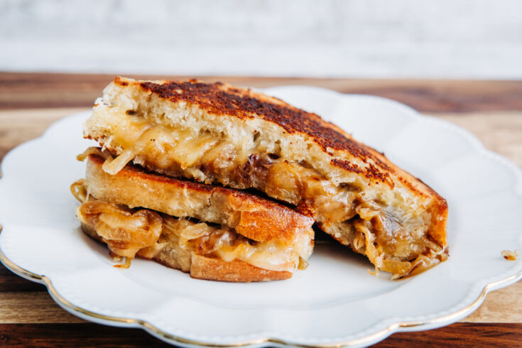 French Onion Grilled Cheese Sandwich