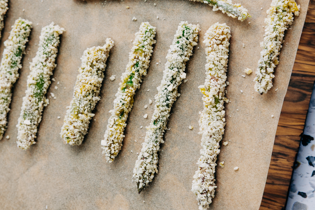 baked asparagus fries