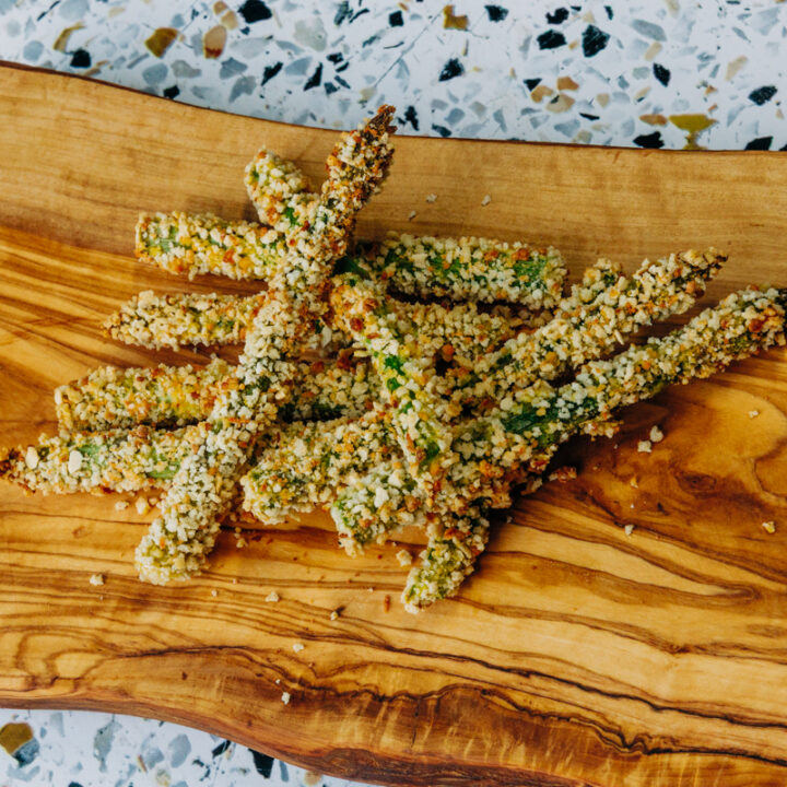 baked asparagus fries