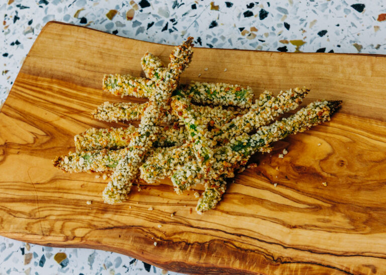 baked asparagus fries