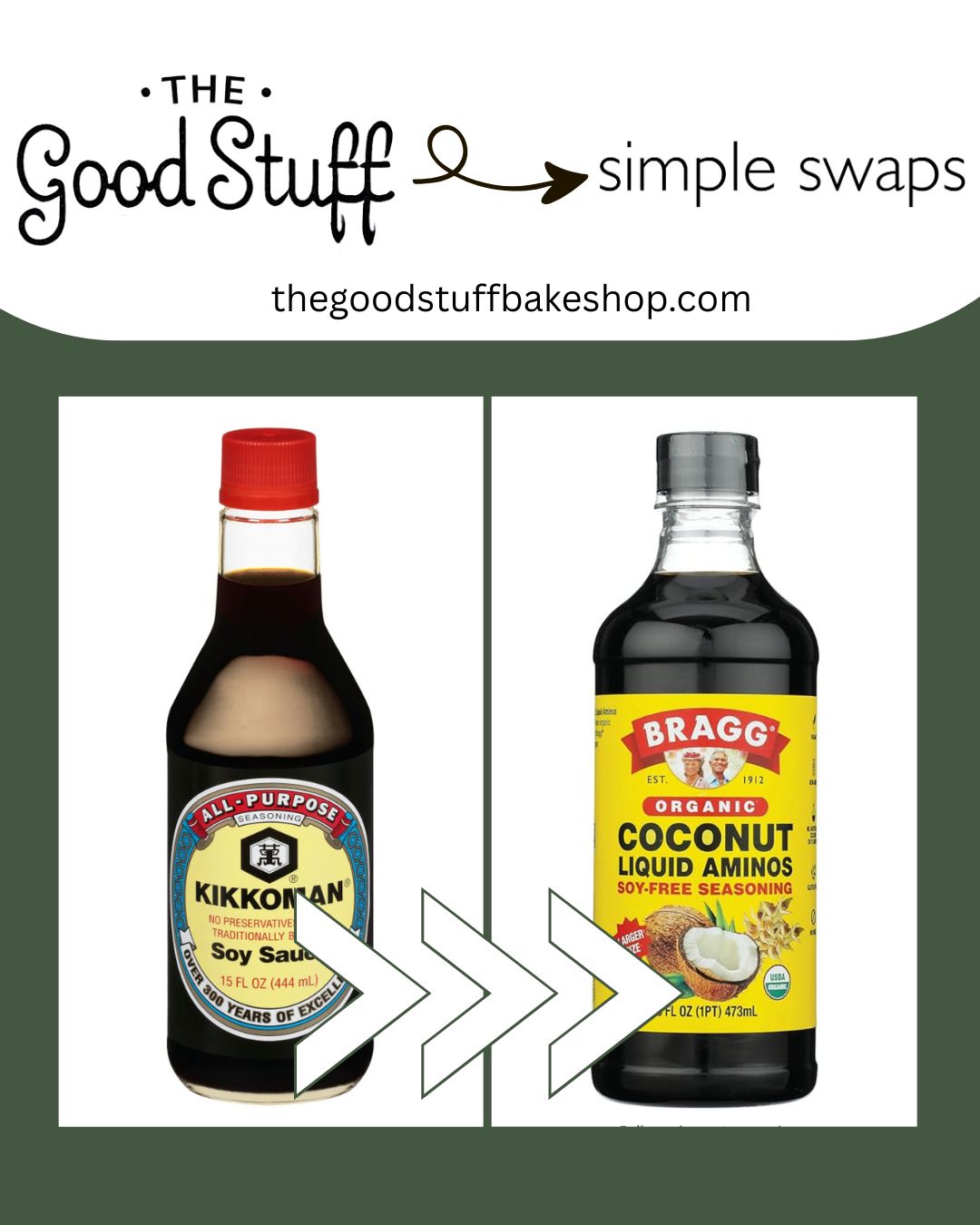 Good Stuff Simple Swap: Soy Sauce→Coconut Aminos
