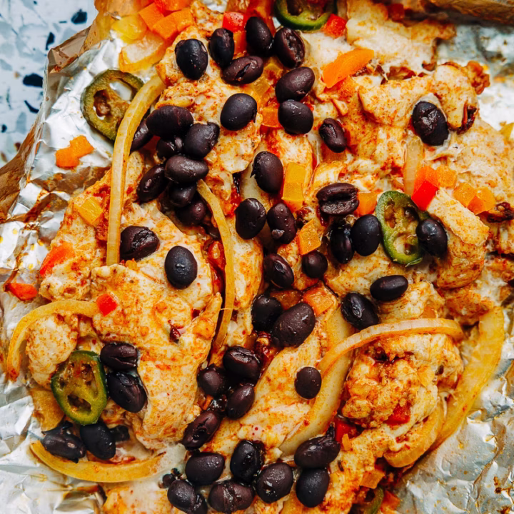 chicken fajita foil packets