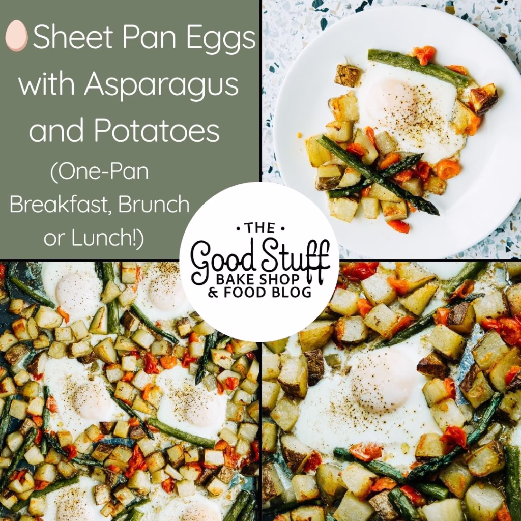 sheet pan eggs with asparagus