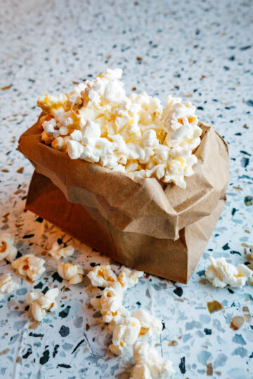 Brown Paper Bag Microwave Popcorn