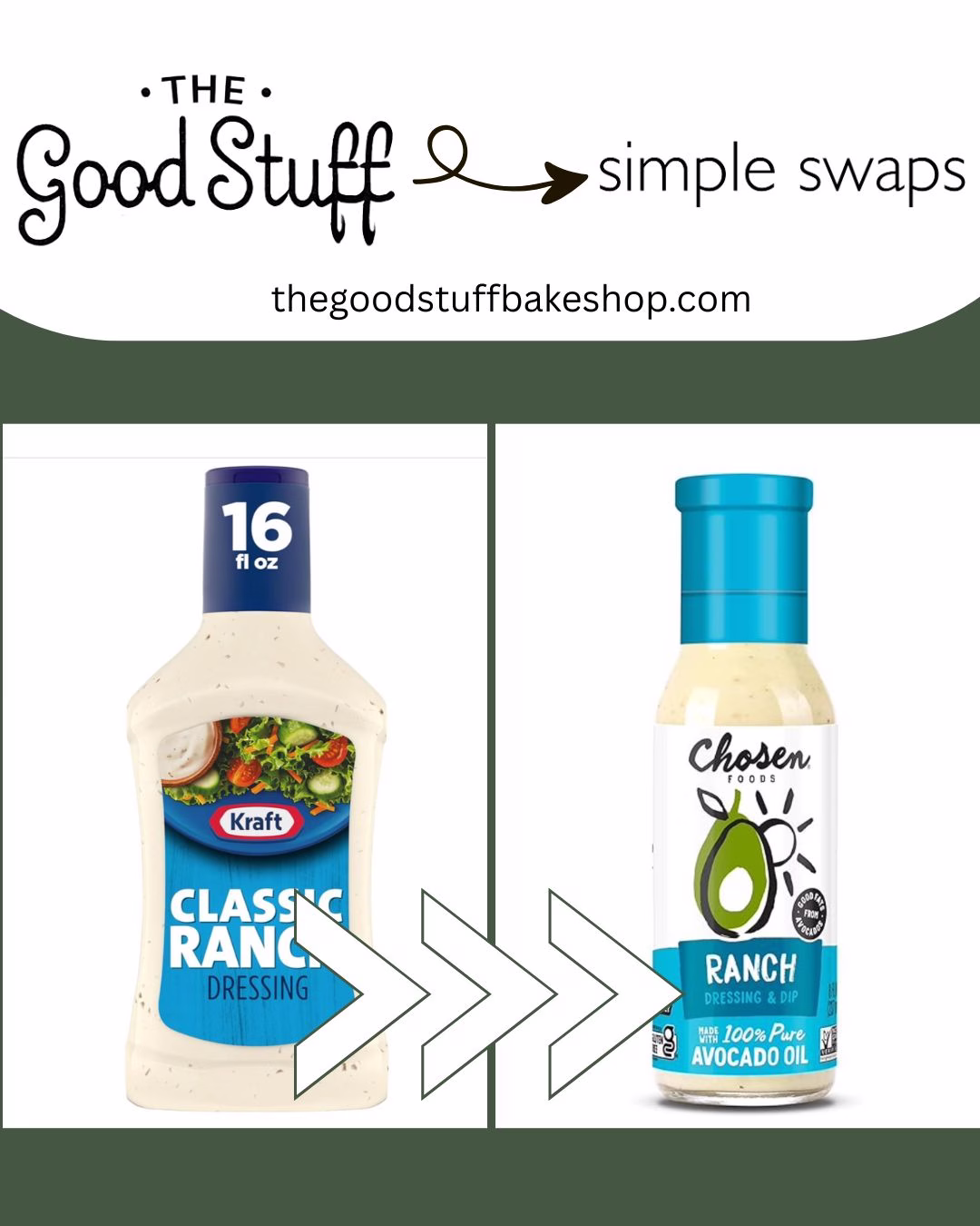 Good Stuff Simple Swap: Conventional Ranch → Cleaner Store-Bought or Homemade Ranch