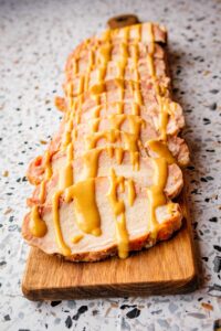 honey mustard smoked pork loin