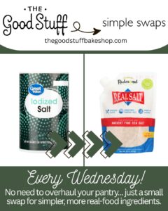 better salt options, swapping iodized table salt for redmonds or ancient salt