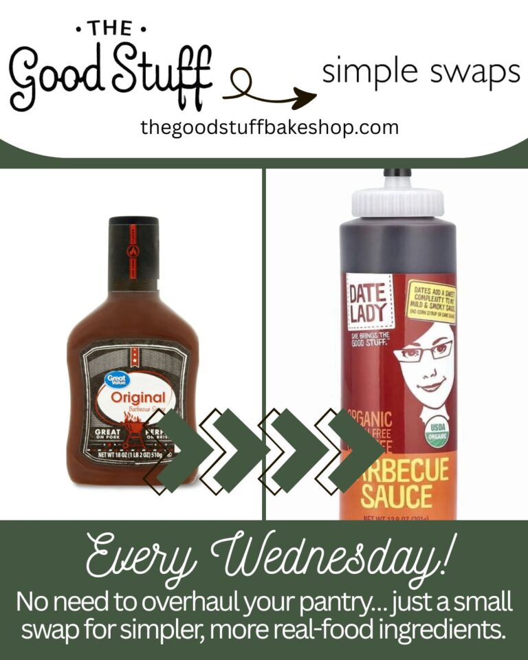 A clean ingredient bbq sauce swap featuring the date lady bbq sauce